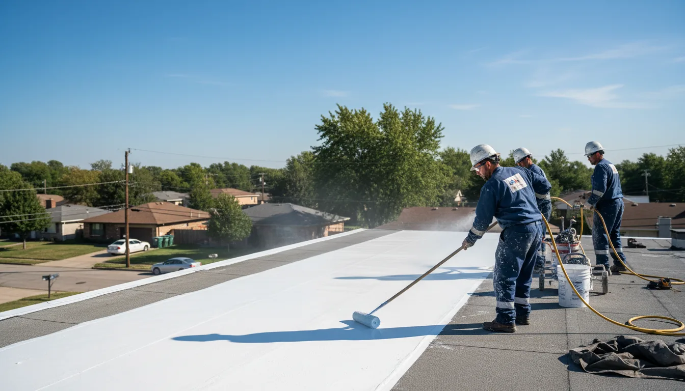 Commercial roof coating in Tilton, IL near me